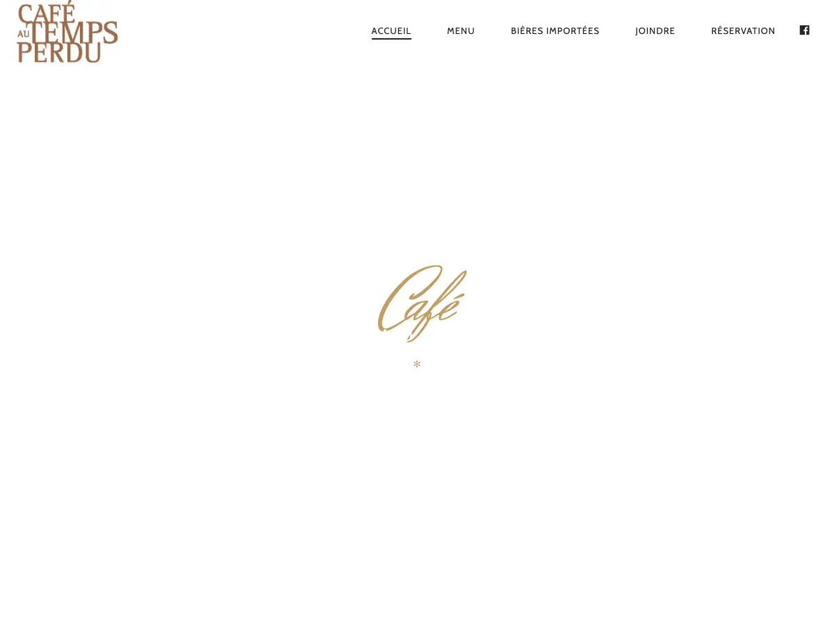 Café au Temps Perdu's website