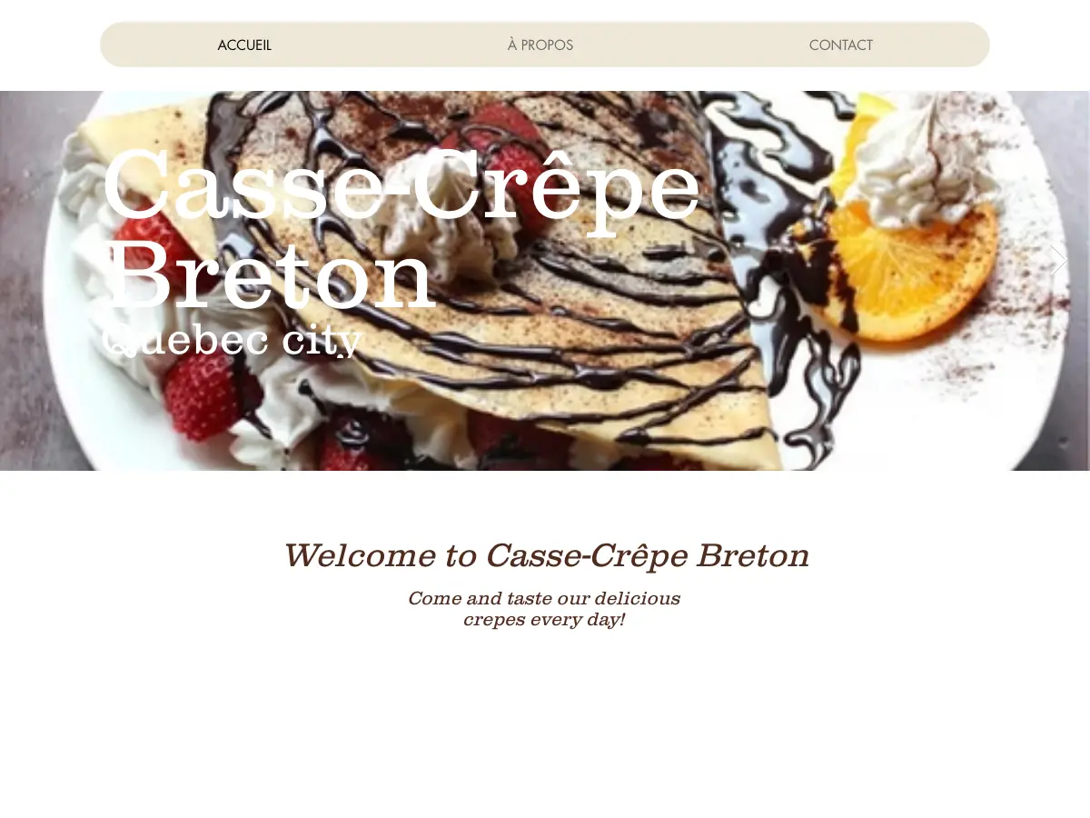 Le Casse-Crêpe Breton's website