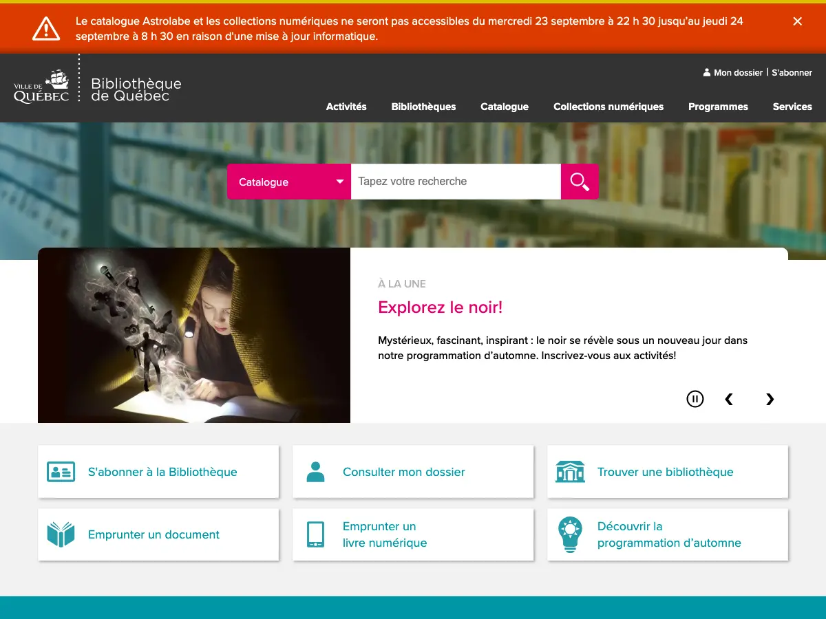 Bibliotheque Jean-Baptiste-Duberger's website