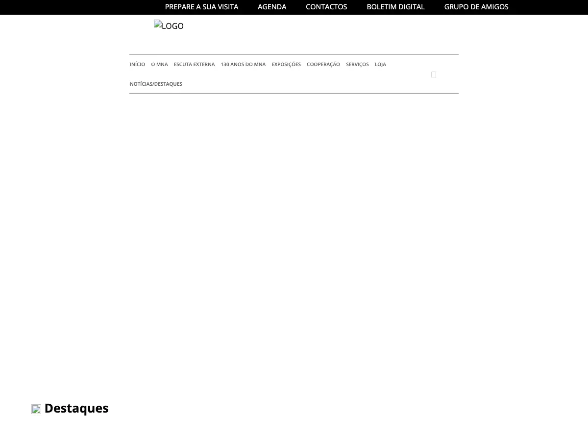 Biblioteca do Museu Nacional de Arqueologia's website