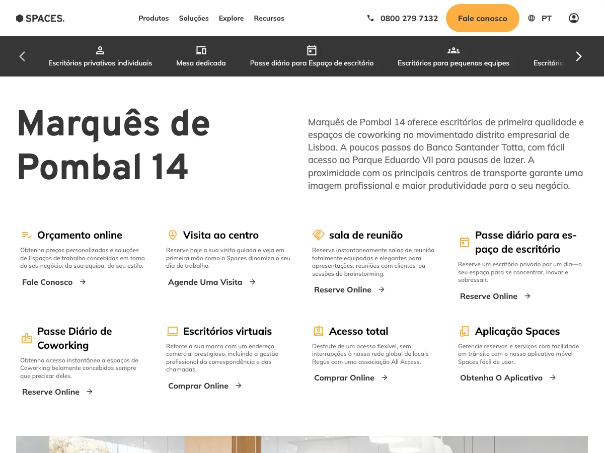 Spaces's website