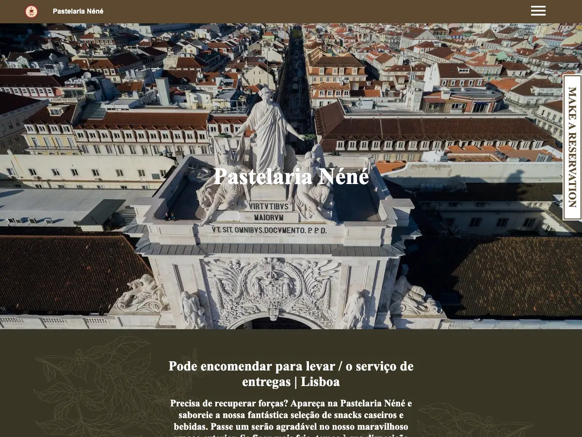 Pastelaria Néné's website