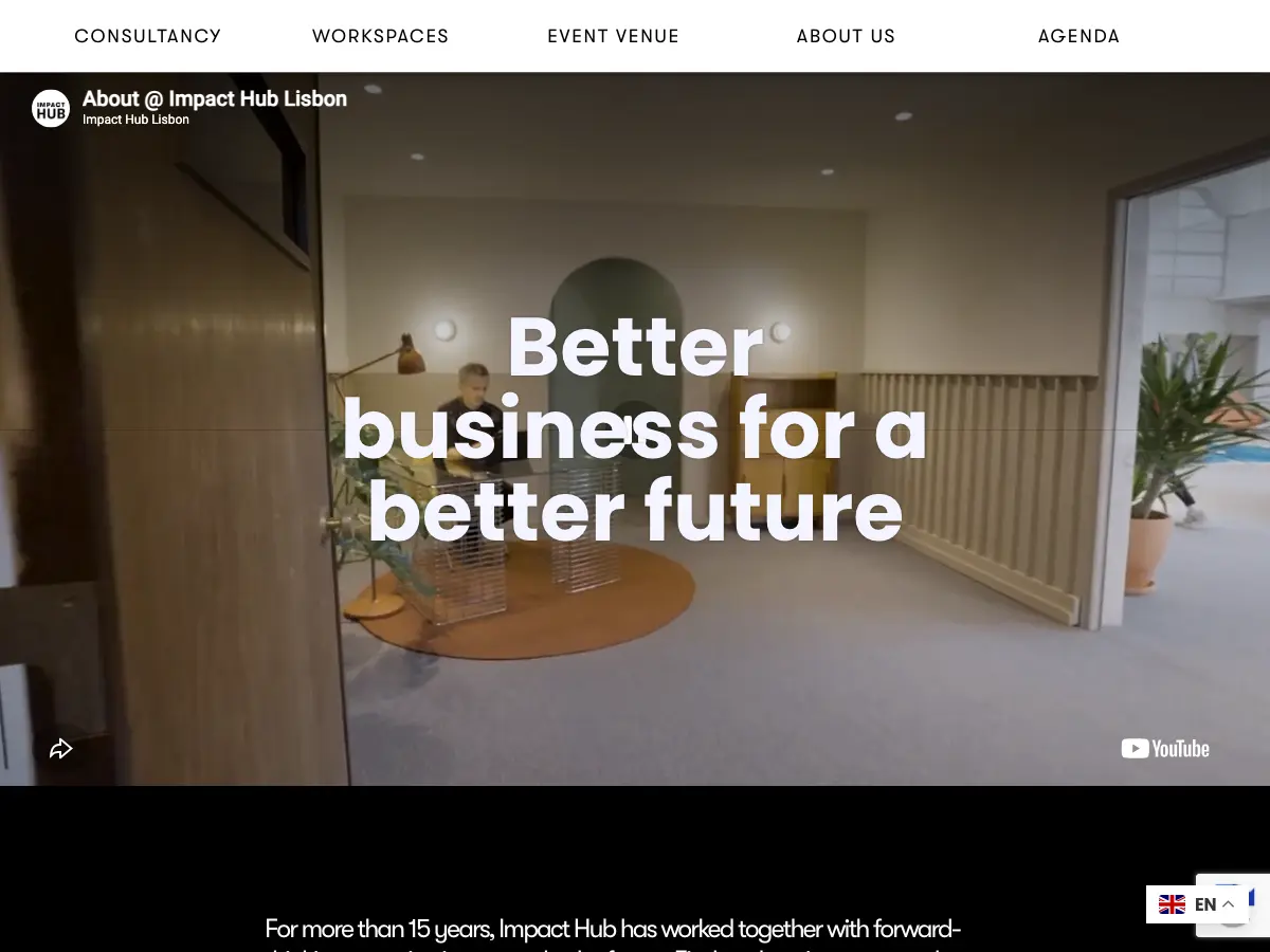 Impact Hub Lisbon - Penha de França's website