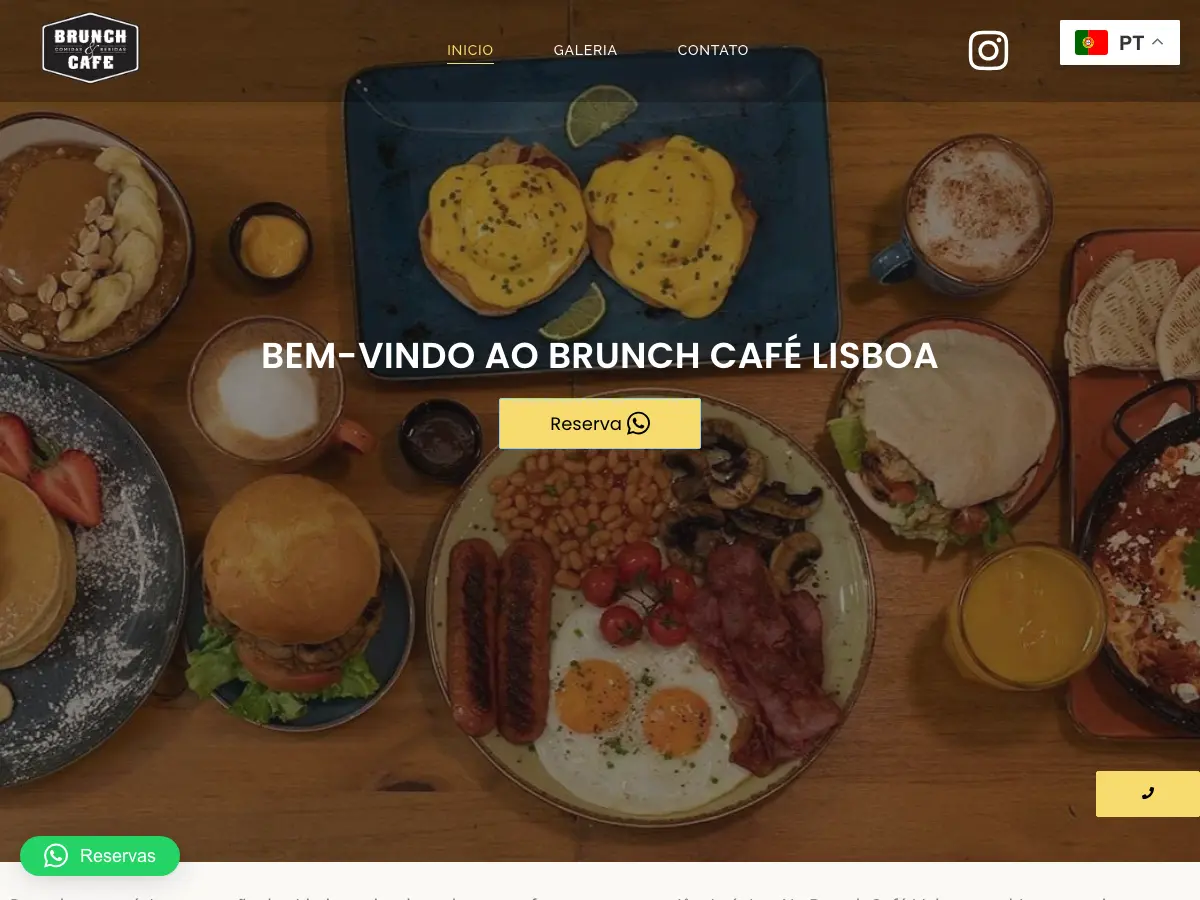 Brunch Cafe's website