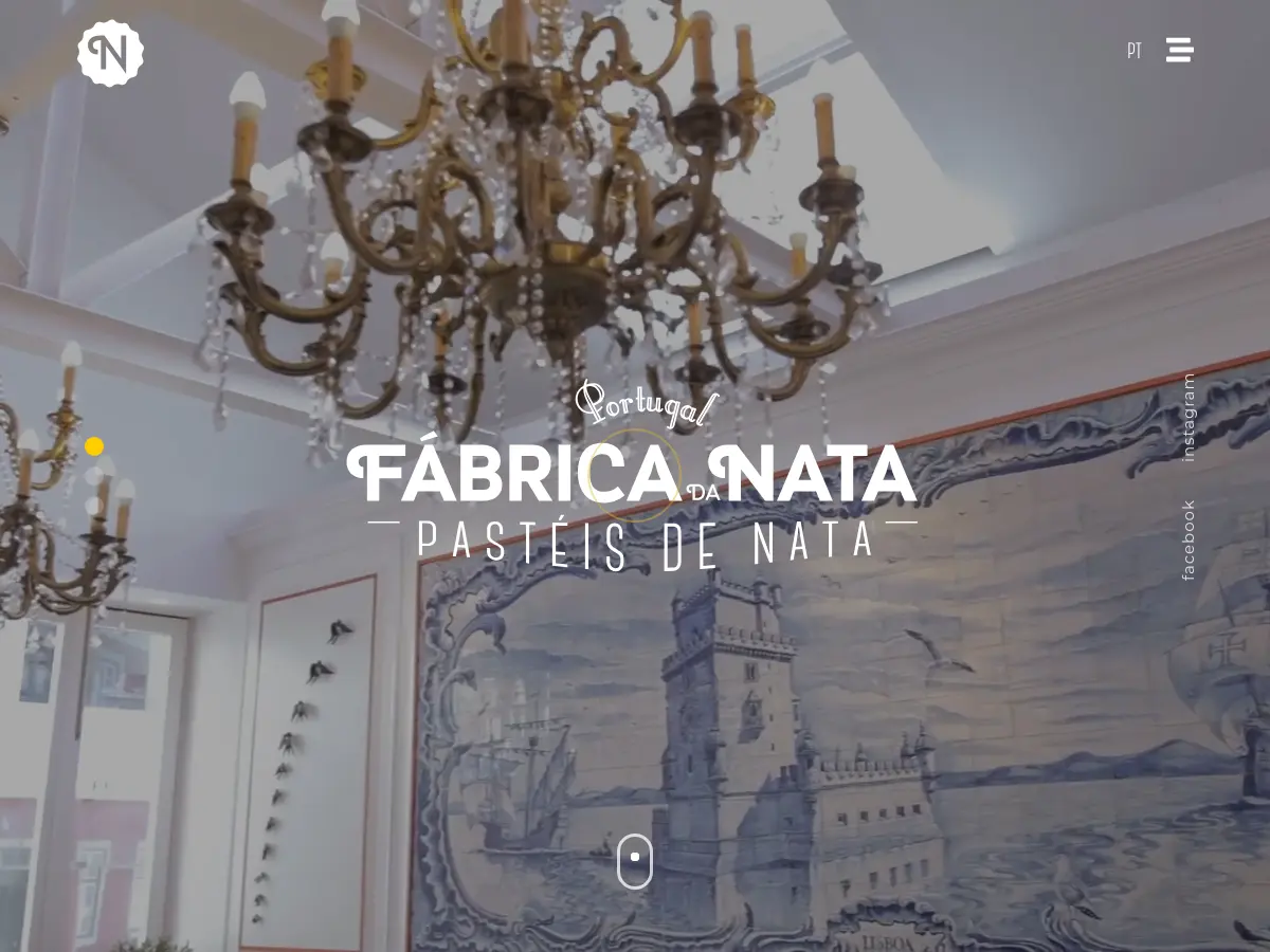 Fábrica da Nata's website