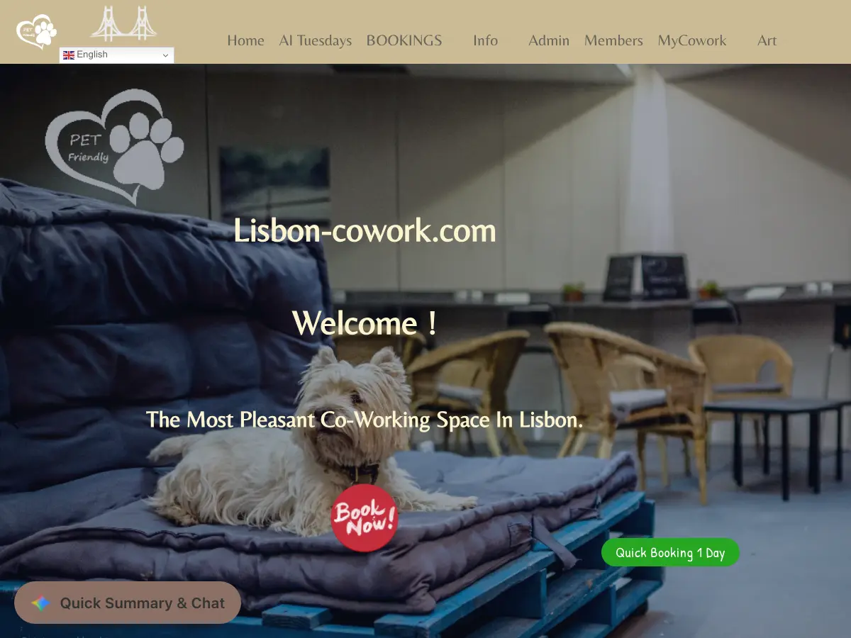 Lisbon-Cowork's website