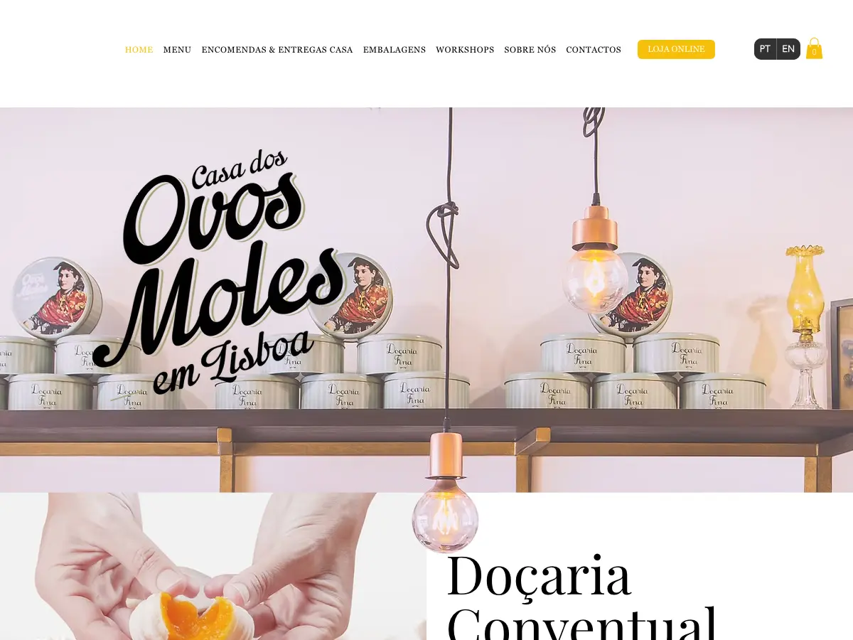 Casa dos Ovos Moles em Lisboa's website