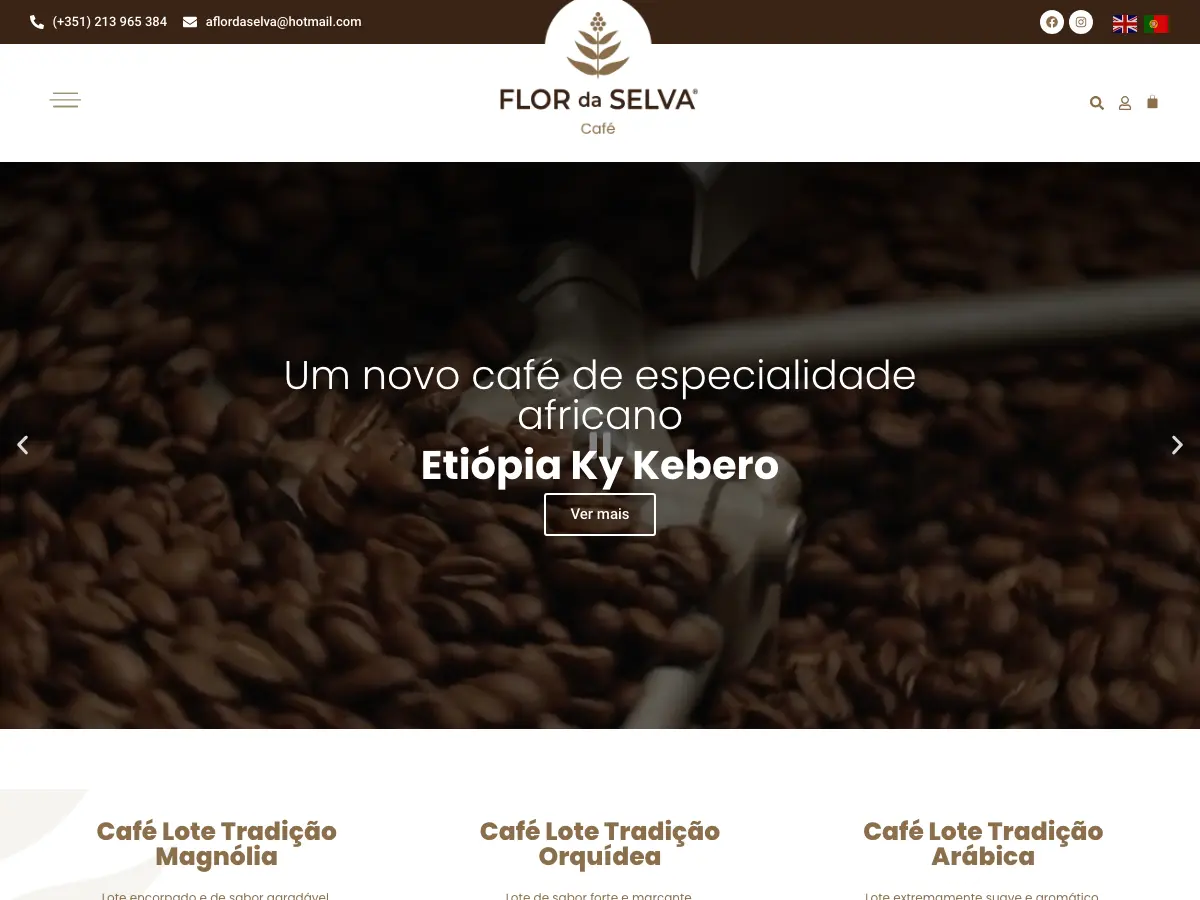 A Flor da Selva's website