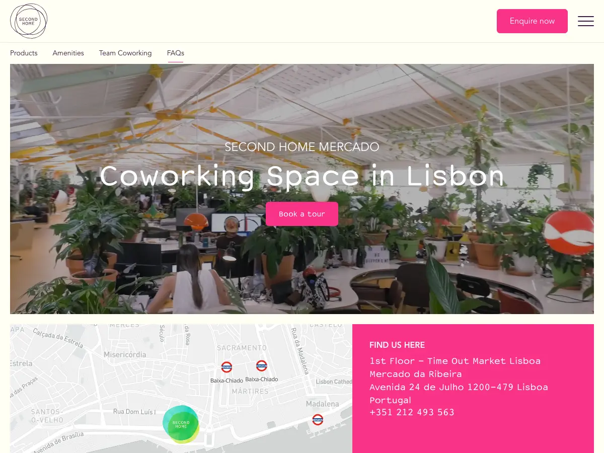 Second Home Mercado's website