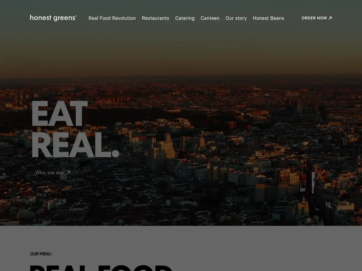 Honest Greens's website
