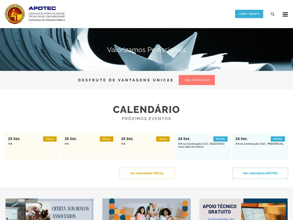Biblioteca da APOTEC's website