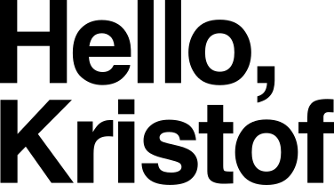 Hello, Kristof logo