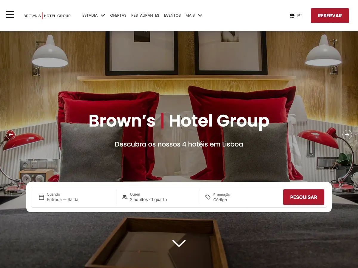 Brown's Bistro's website