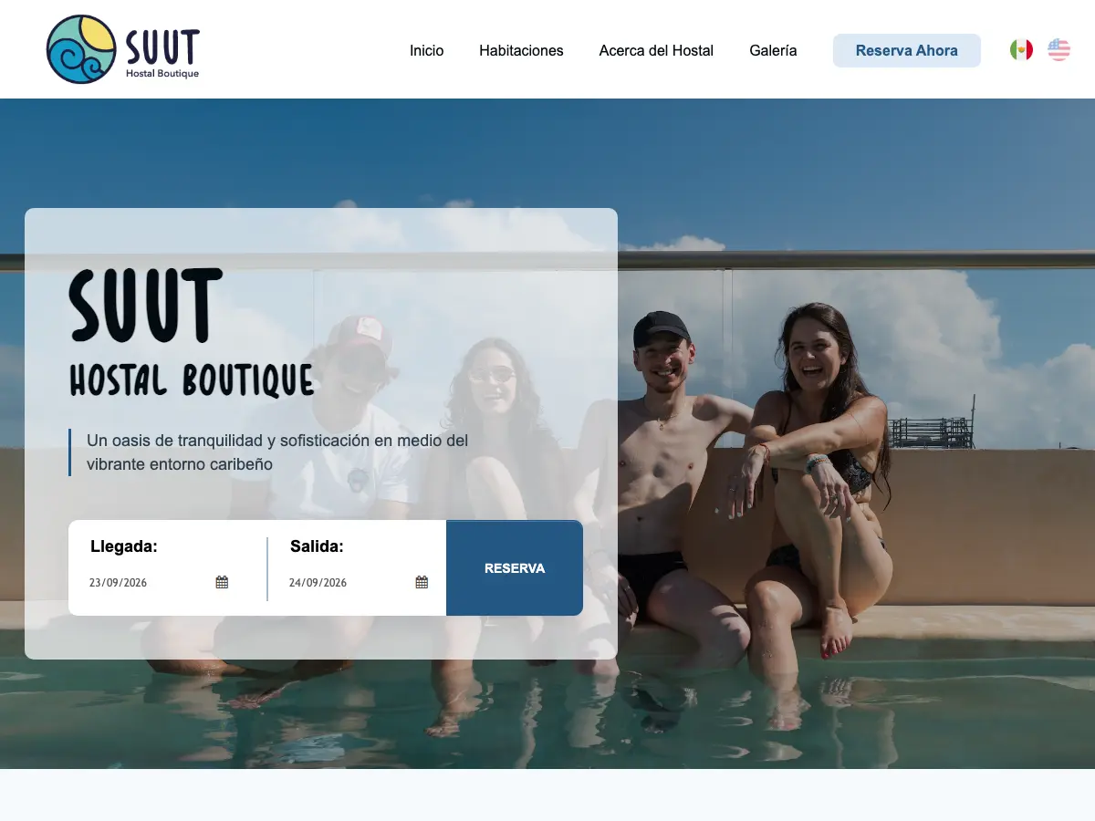 SUUT Hostal Boutique's website