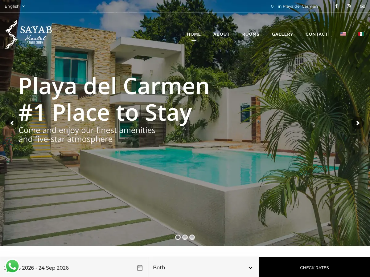 Sayab Hostel's website