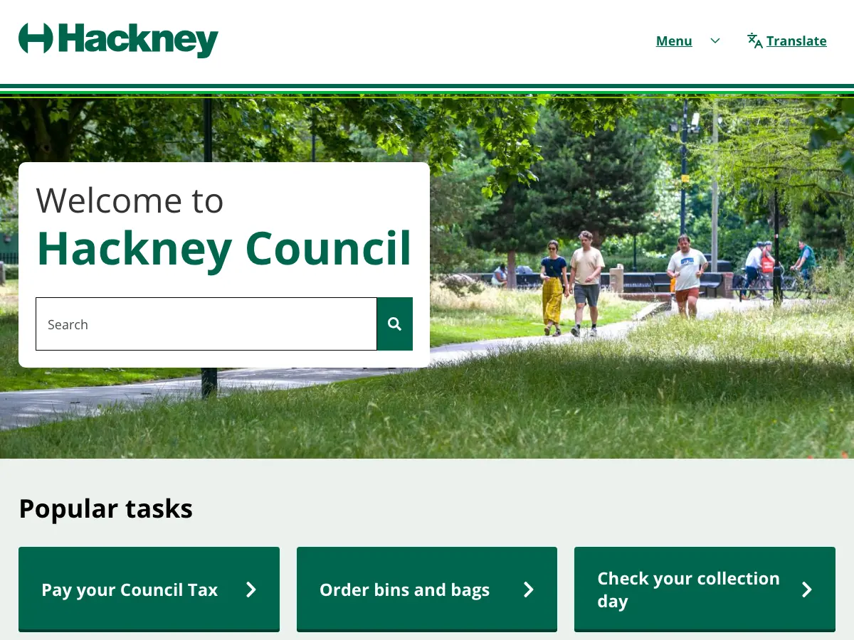 Stoke Newington Library's website