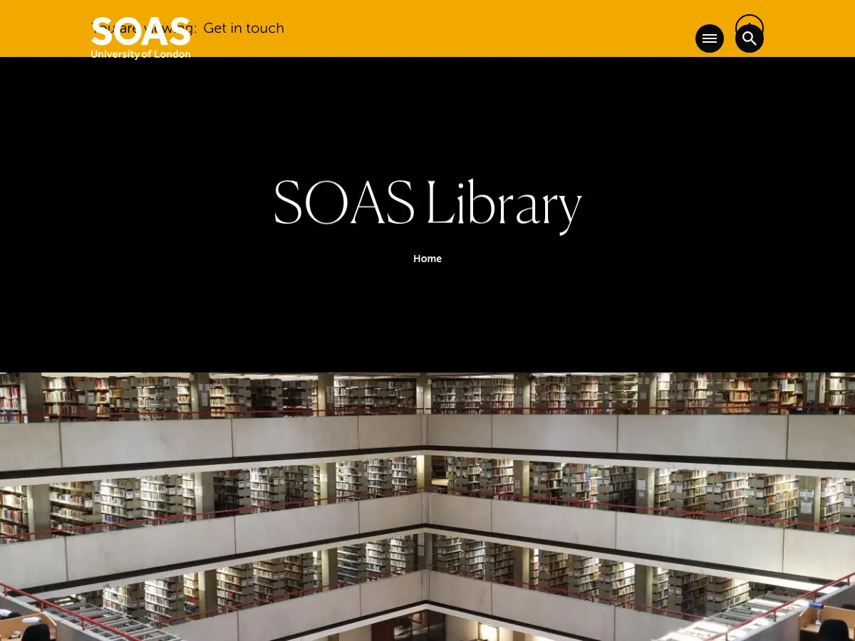 SOAS Library's website