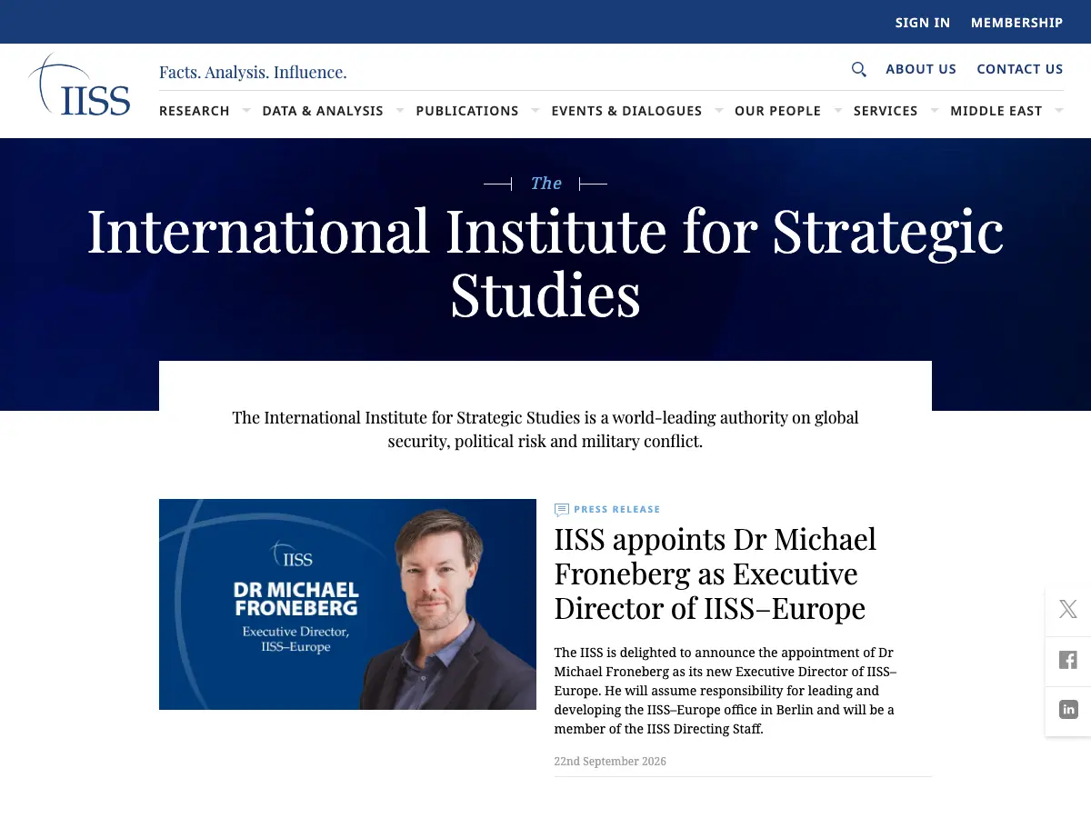 Iiss Library's website