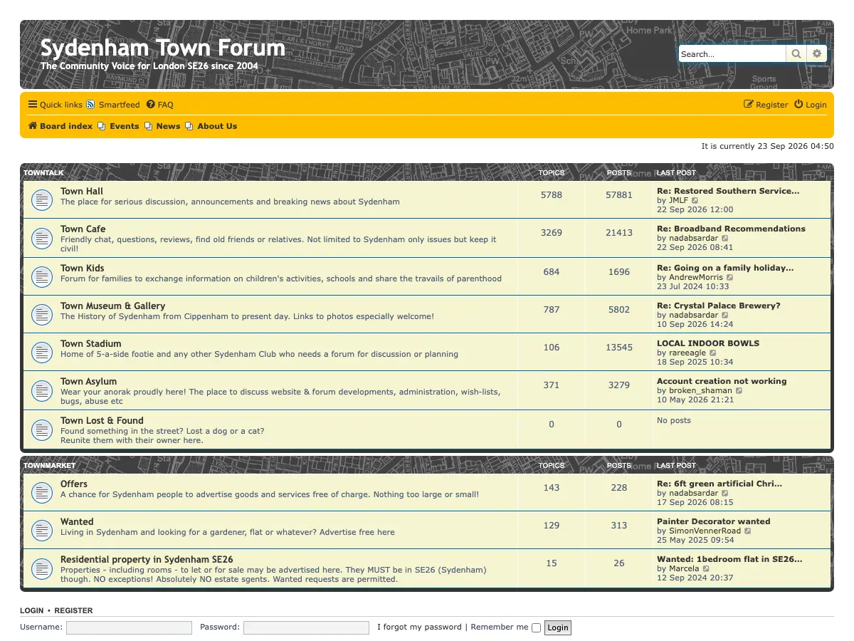 Sydenham Library's website
