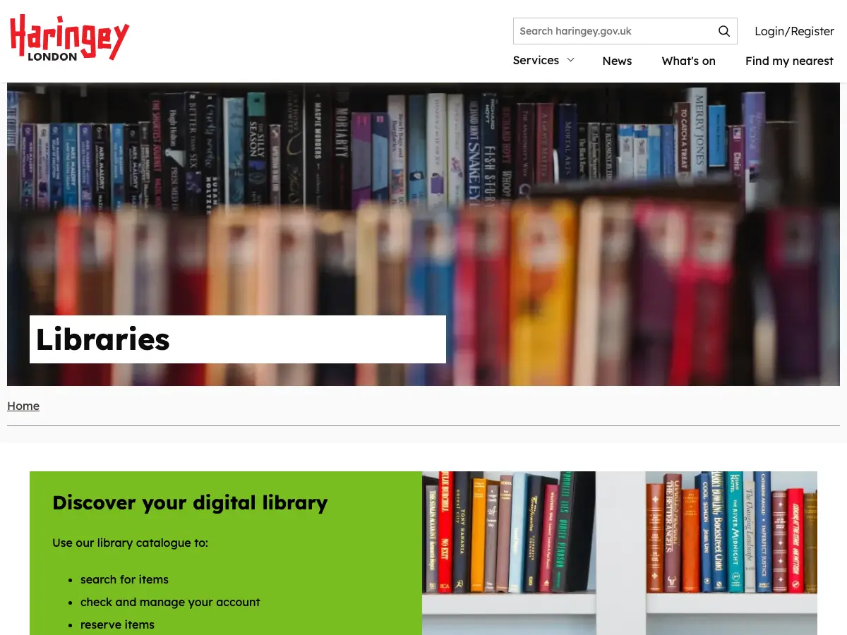 Highgate Library's website
