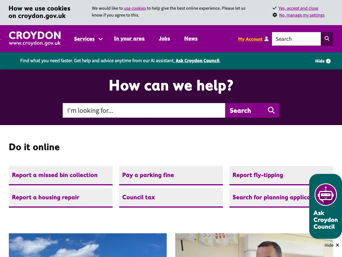 Norbury Library's website