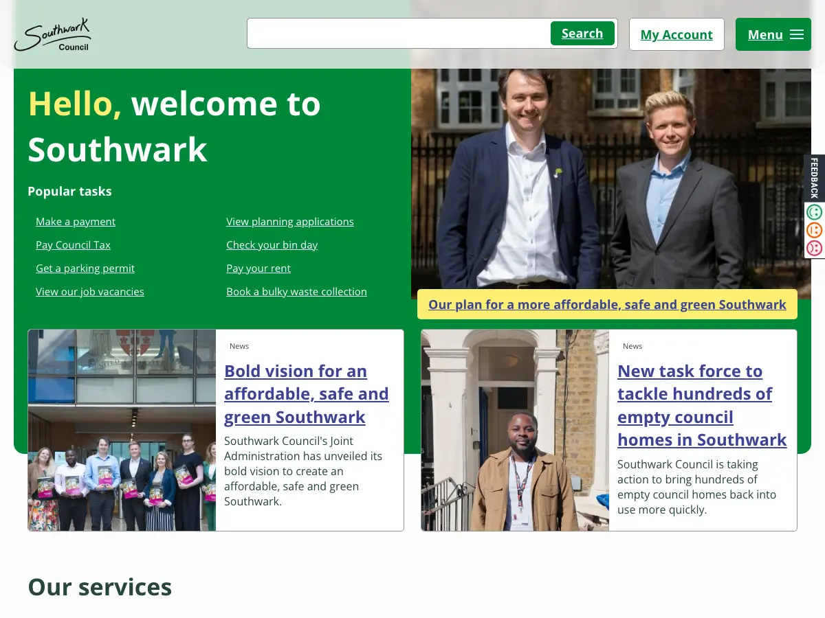 Grove Vale Library's website
