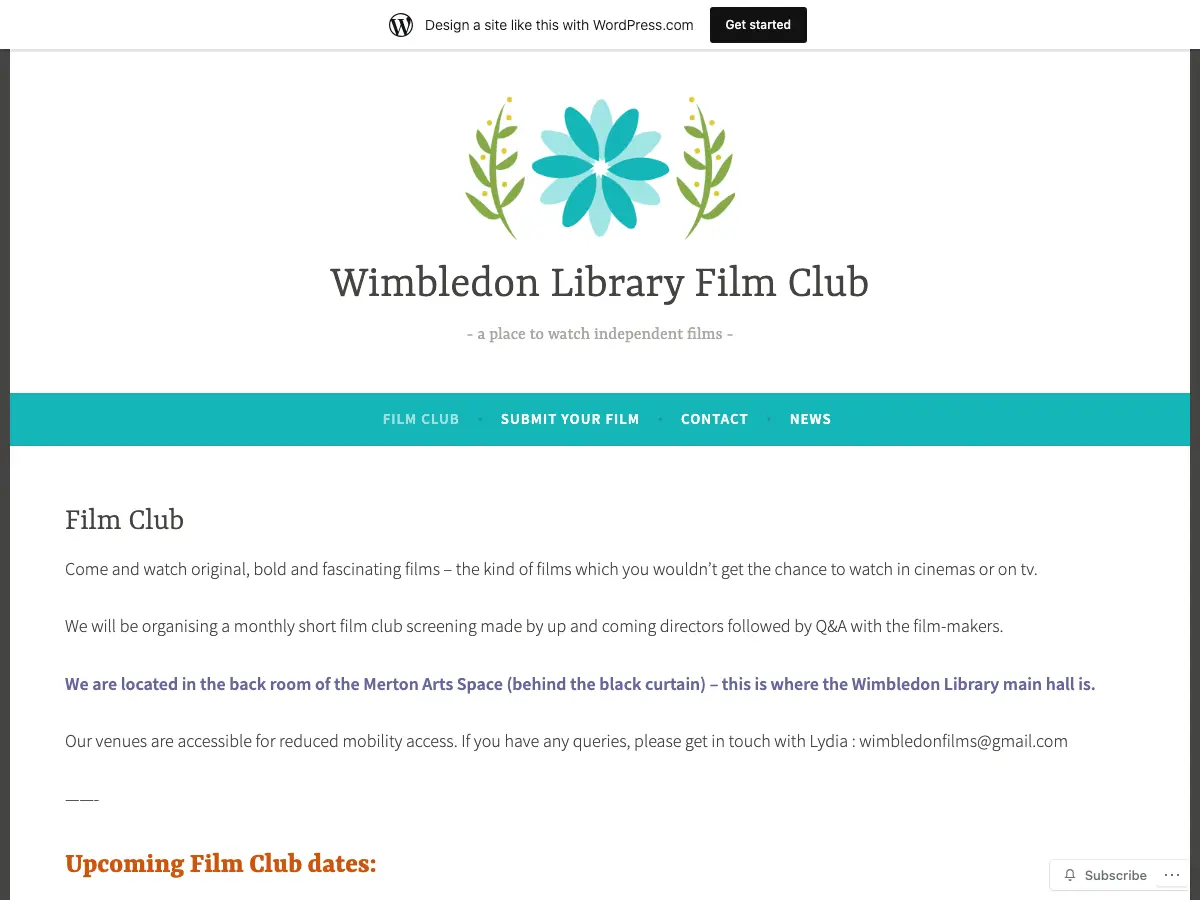 Wimbledon Library's website