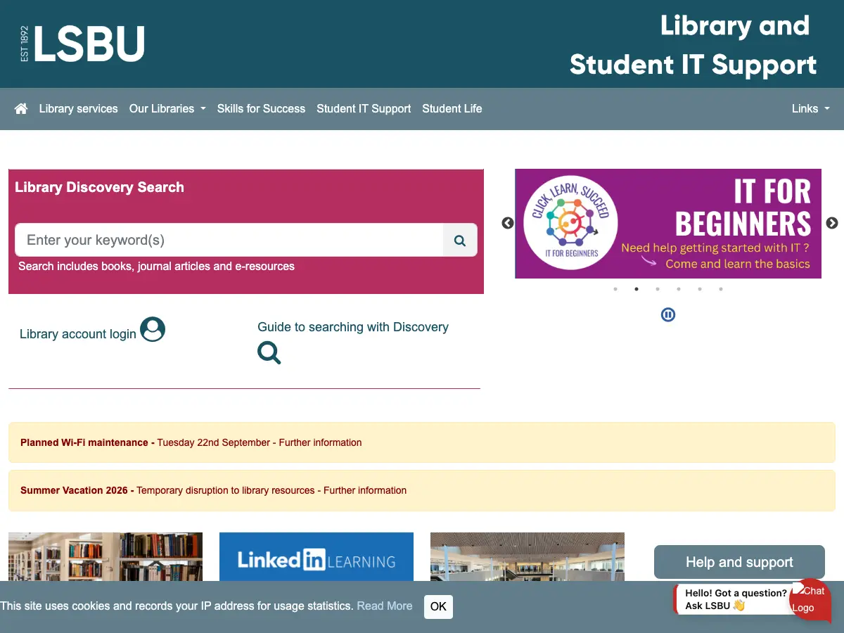 The Perry Library's website