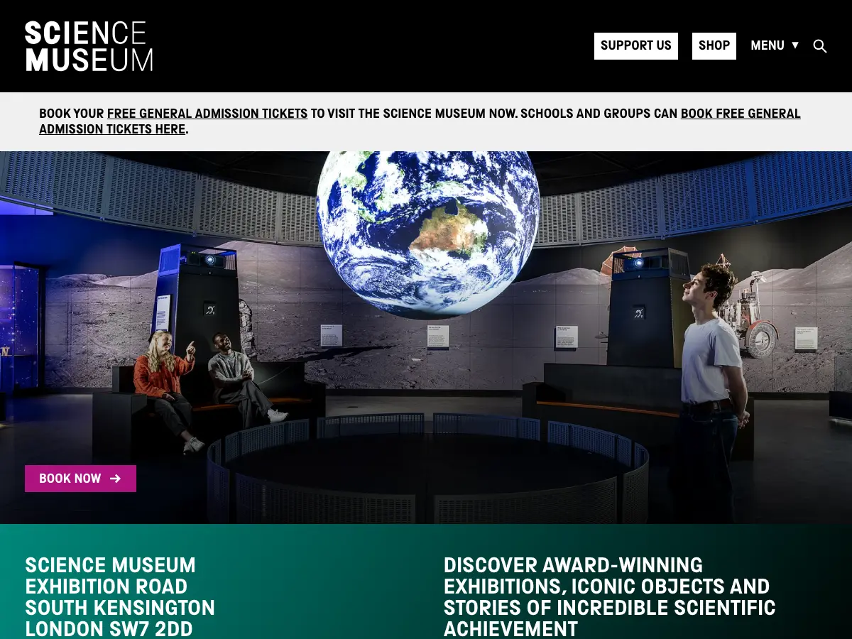 Science Museum Library's website