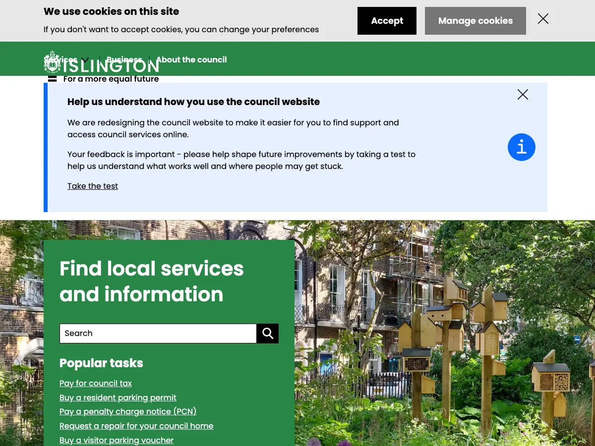 Archway Library's website