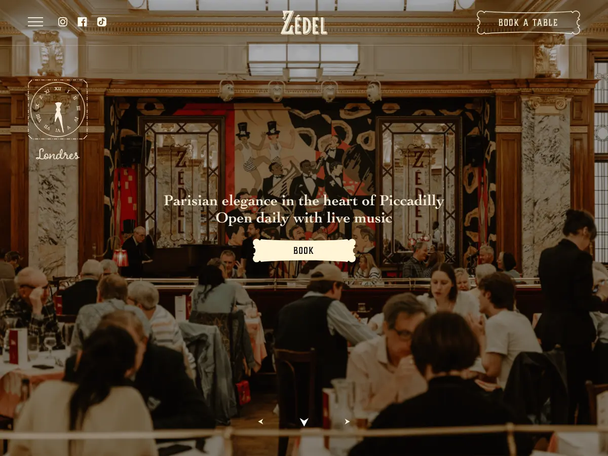 Brasserie Zedel's website