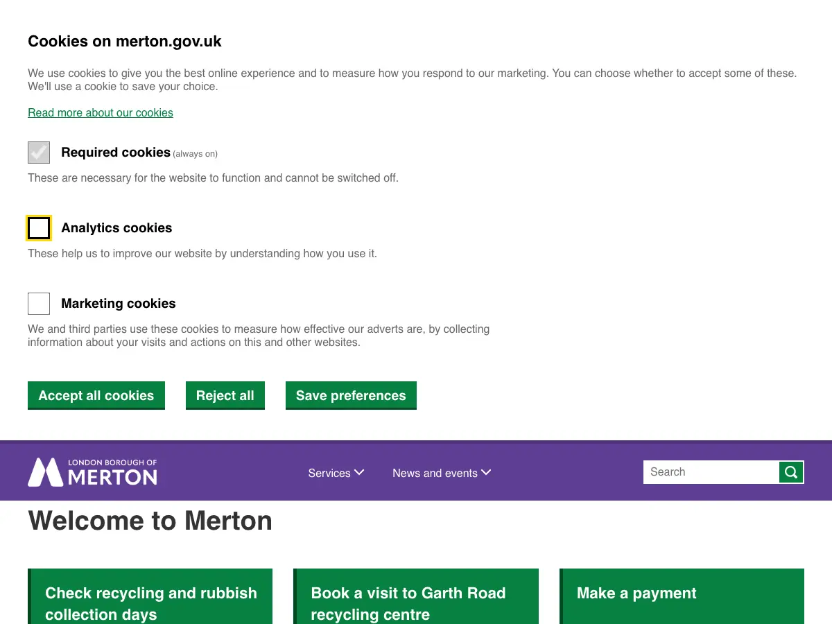 Pollards Hill Library's website