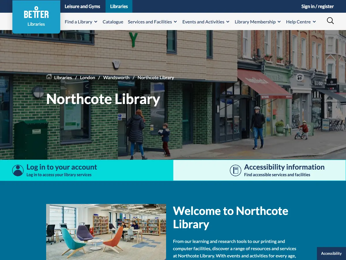 Northcote Library's website