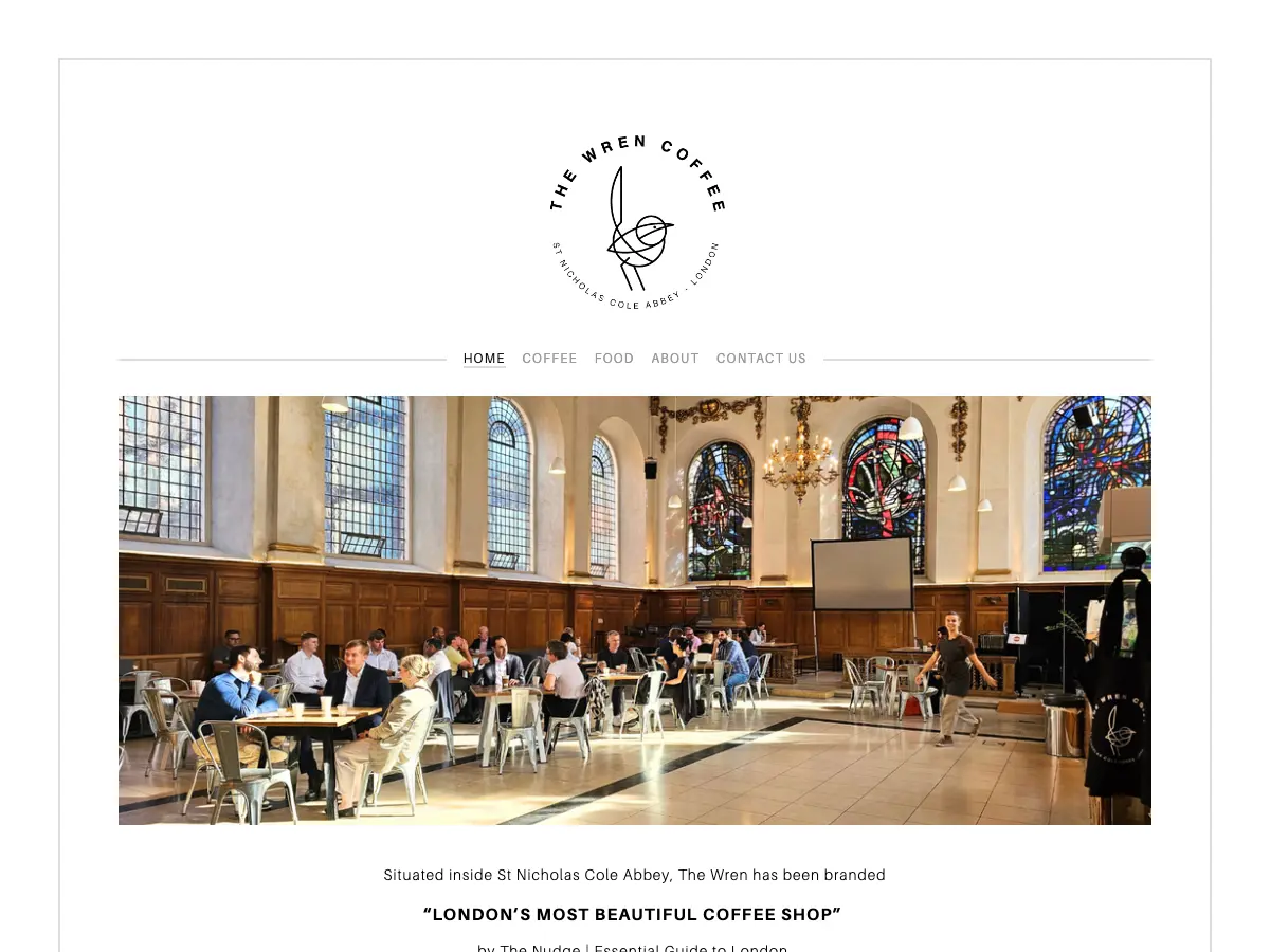 The Wren Coffee's website
