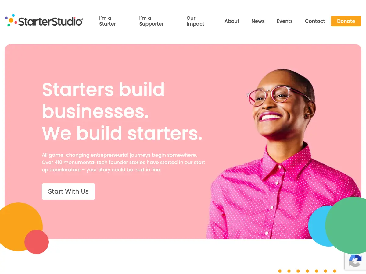 StarterStudio's website