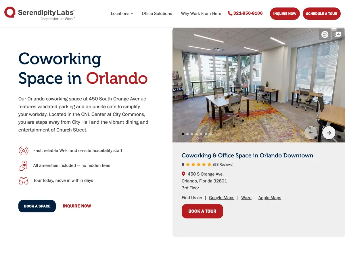 Serendipity Labs - Orlando's website