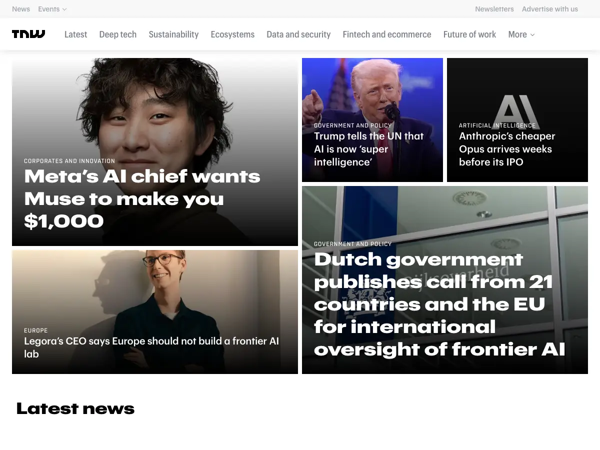 TNW City's website