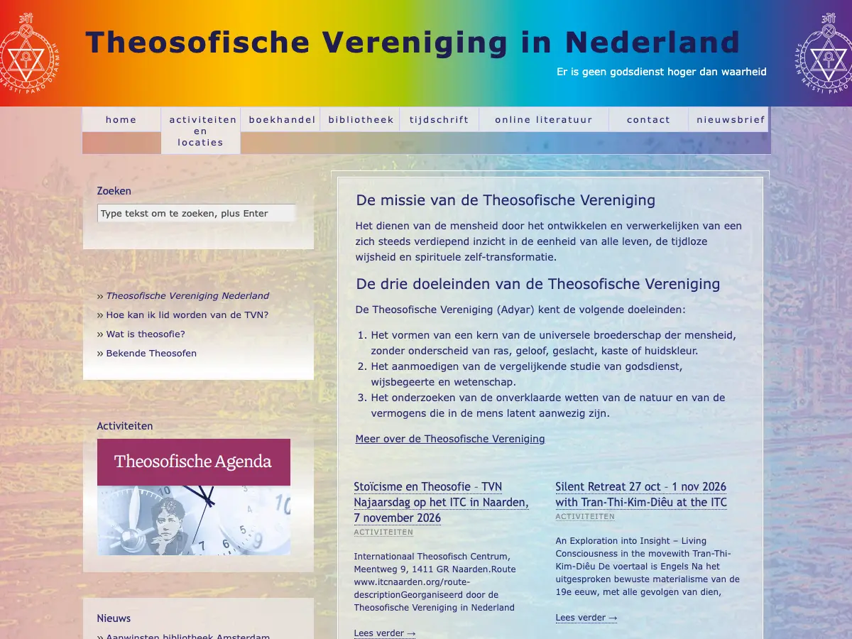 Theosofische Bibliotheek's website