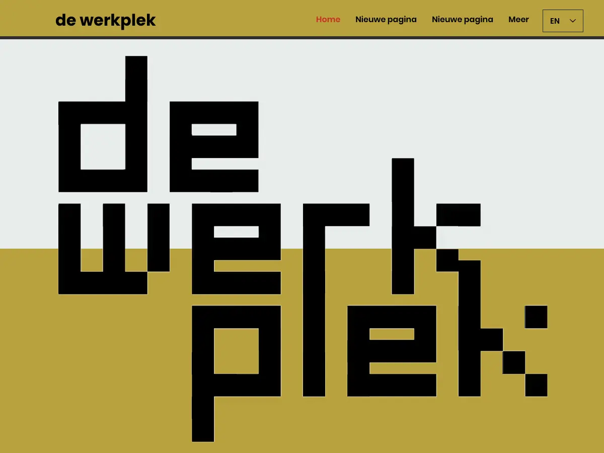 de Werkplek's website