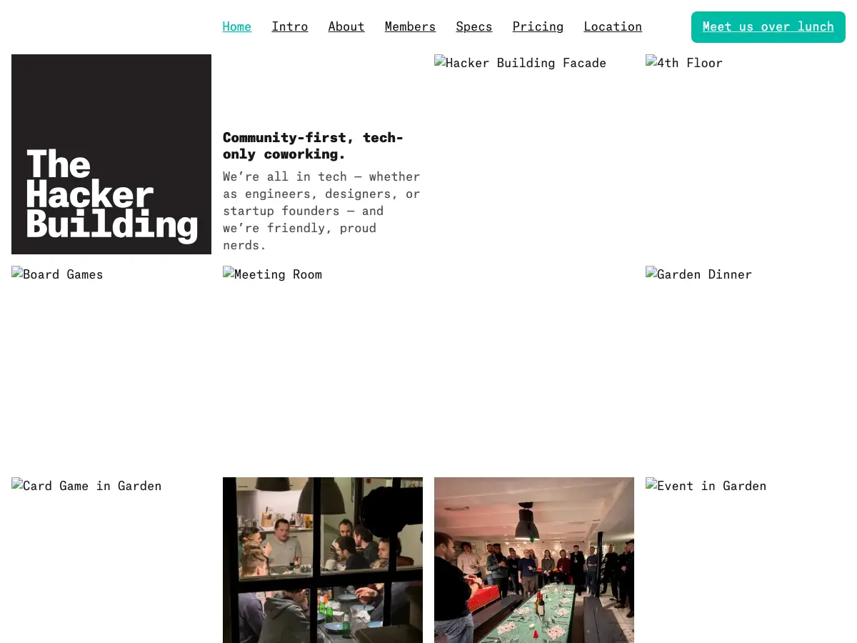 The Hacker Building's website