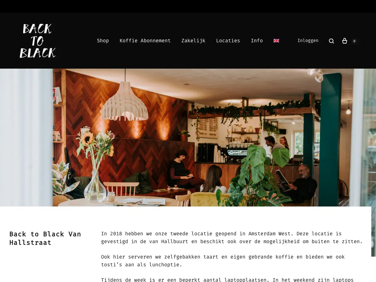 Back to Black's website