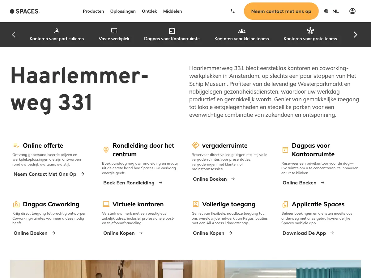 Spaces's website