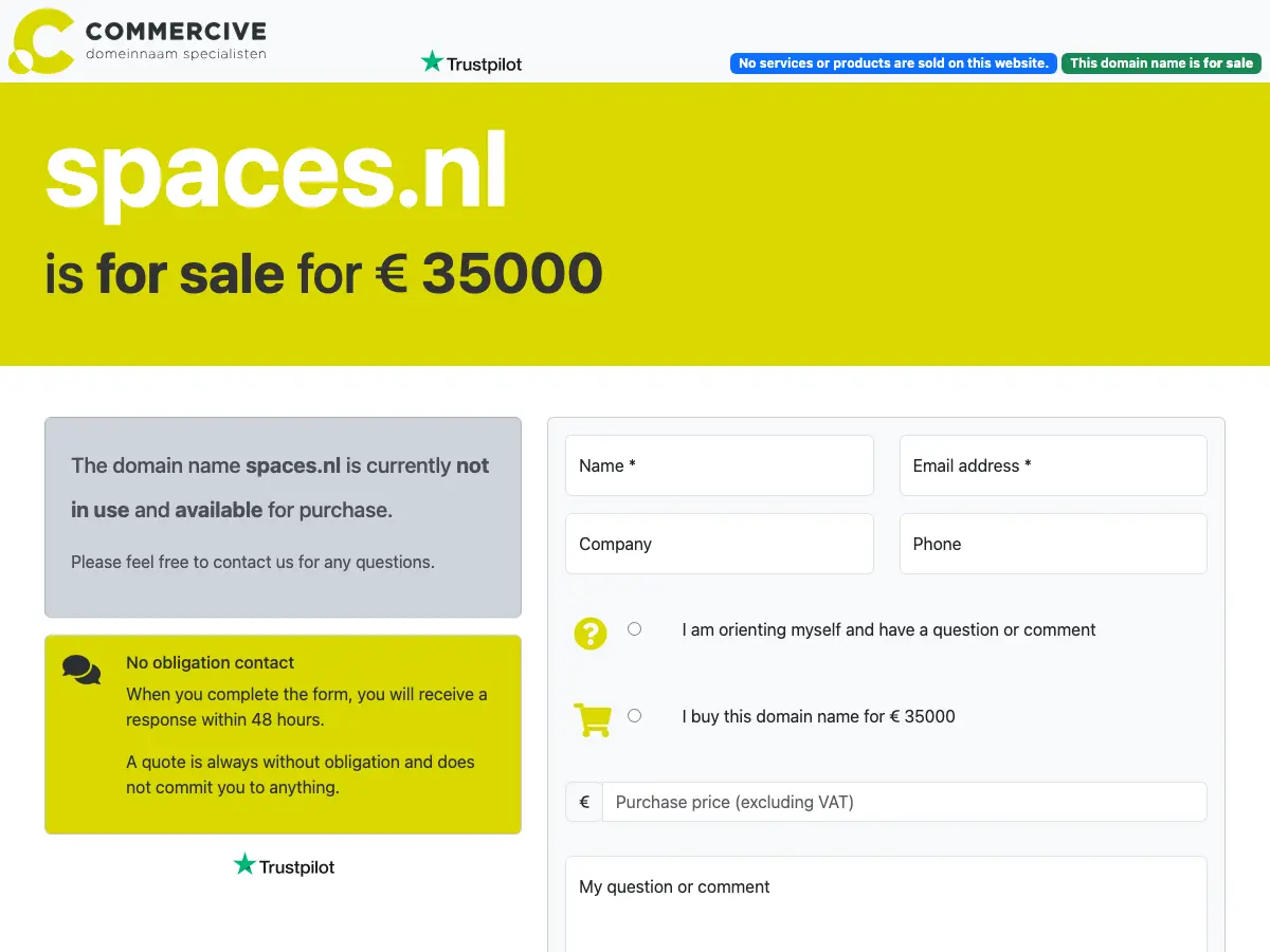 Spaces's website