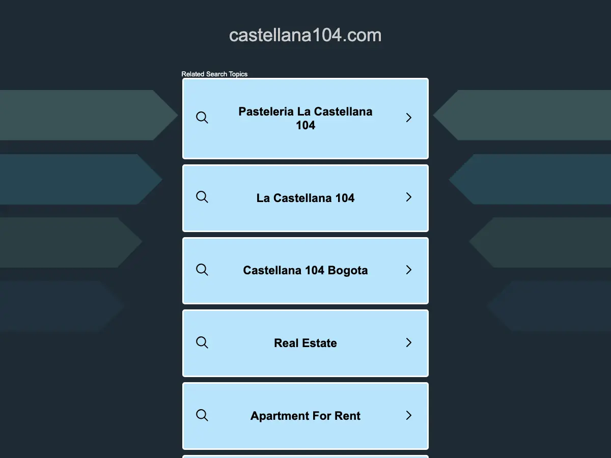 Castellana 104 - Panadería - Pastelería - Café's website