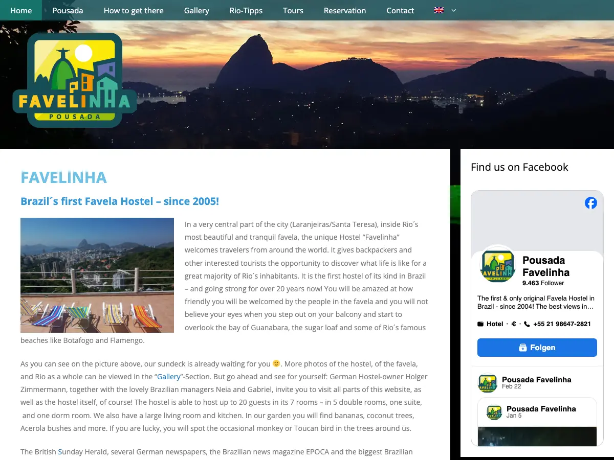 Hostel Inn Favelinha's website