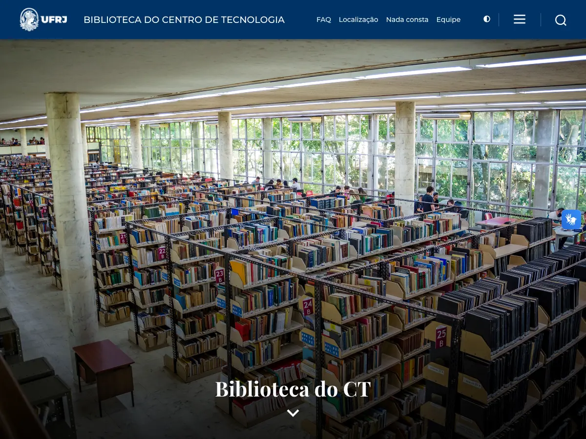 Biblioteca do CT - UFRJ's website