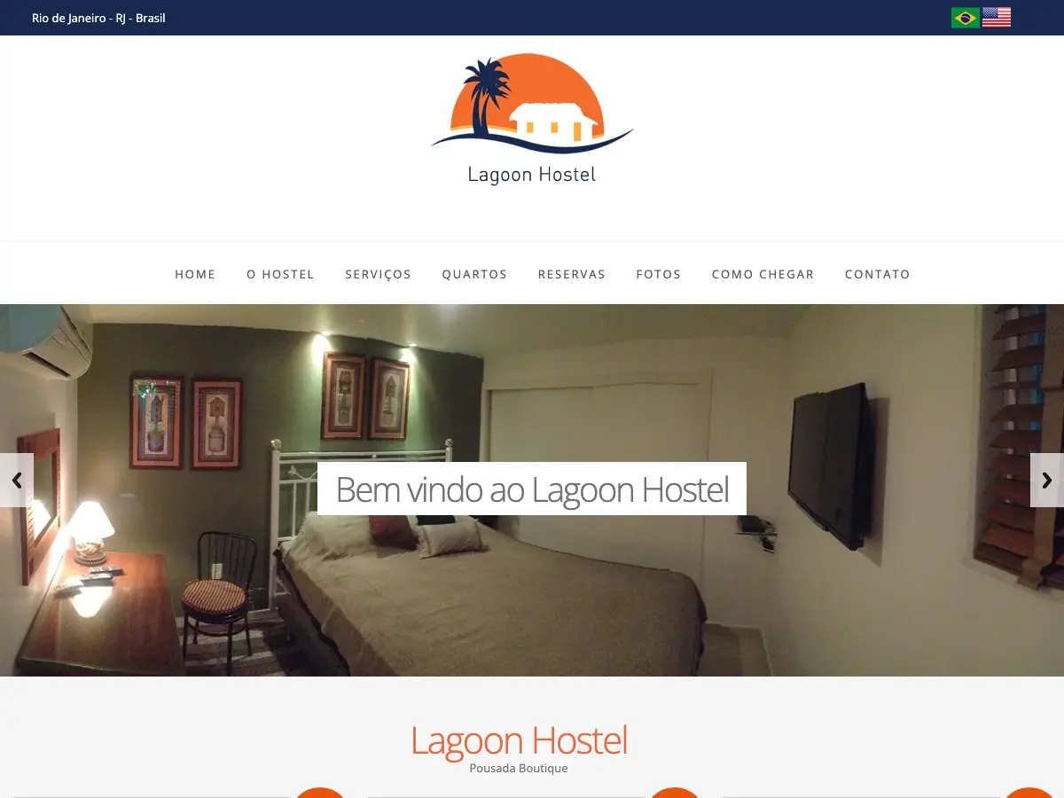 Pousada Lagoon Hostel's website