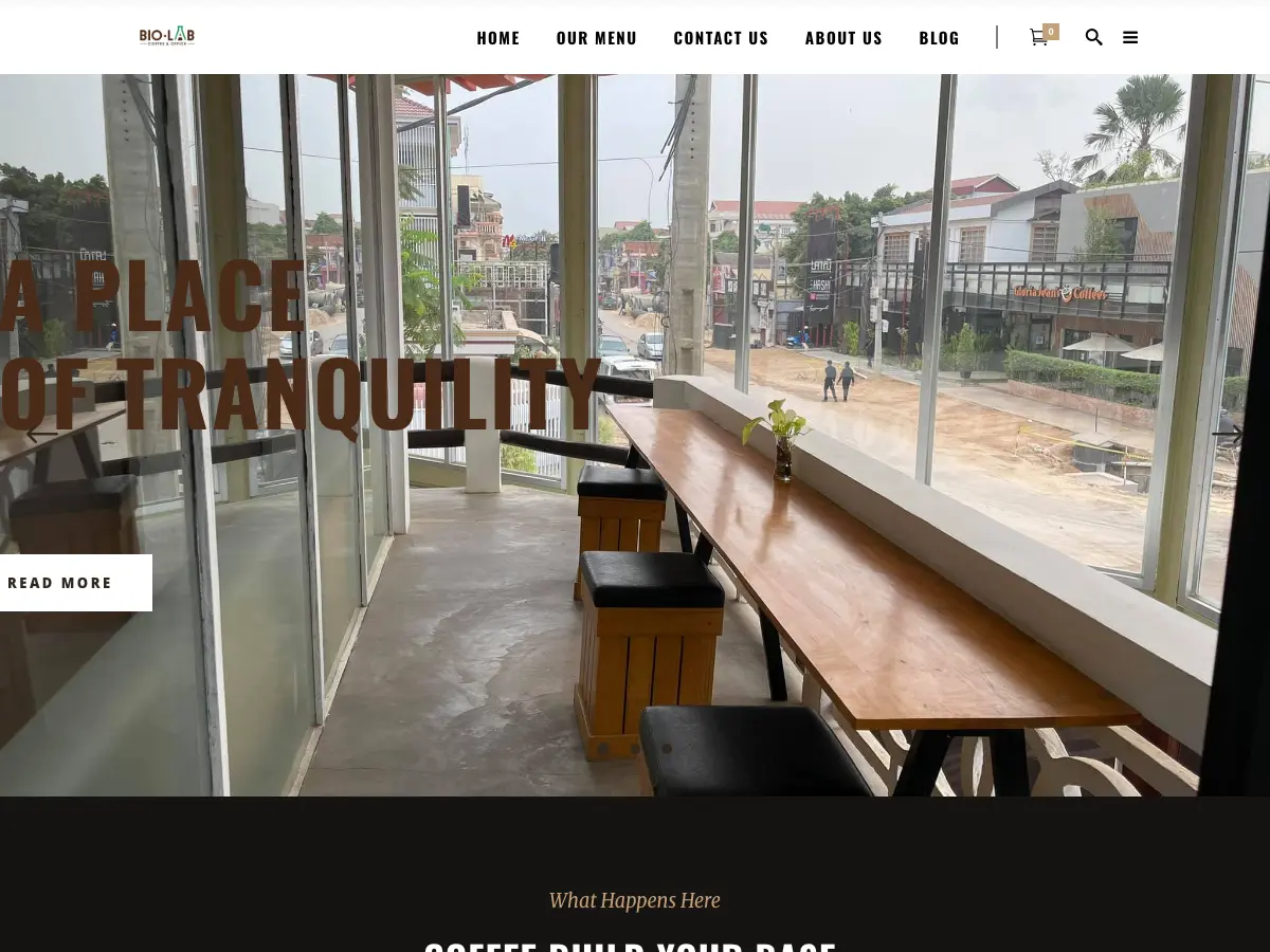 BIOLAB CAFÉ's website