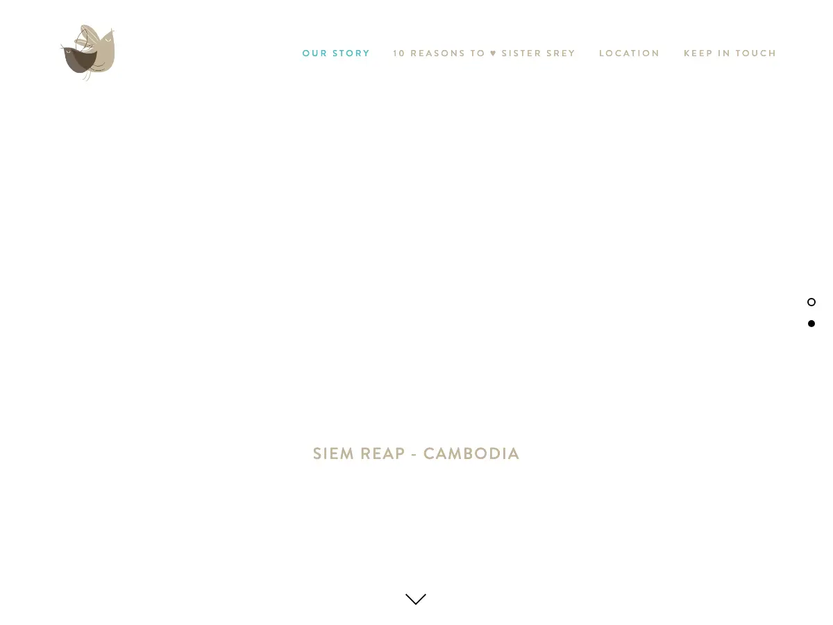 Sister Srey Cafe's website