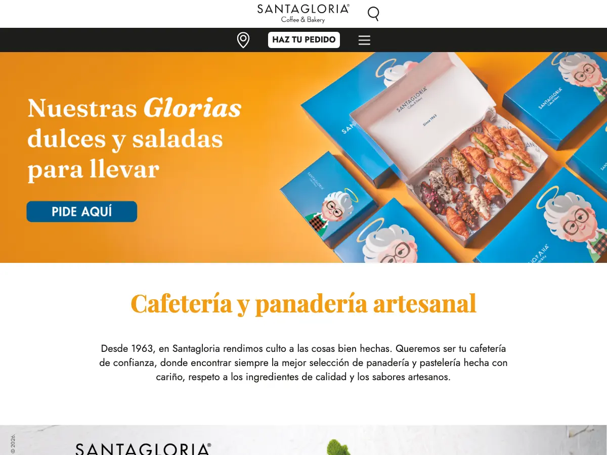 Santagloria's website